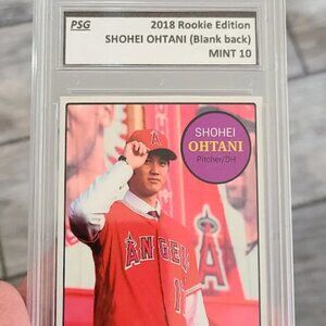 Shohei Ohtani 2018 rookie baseball card custom graded